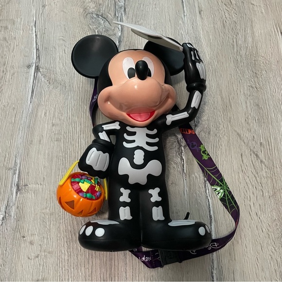 Disney Mickey Mouse Skeleton Popcorn Bucket - Halloween - Picture 4 of 11
